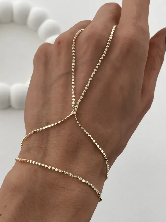 Özel Seri Yuvarlak Ezme Zincir Gold Şahmeran